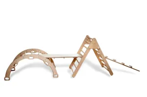 4 Pieces Montessori Climbing Set - Climbing Triangle - Arch/rocker And 2 Ramps