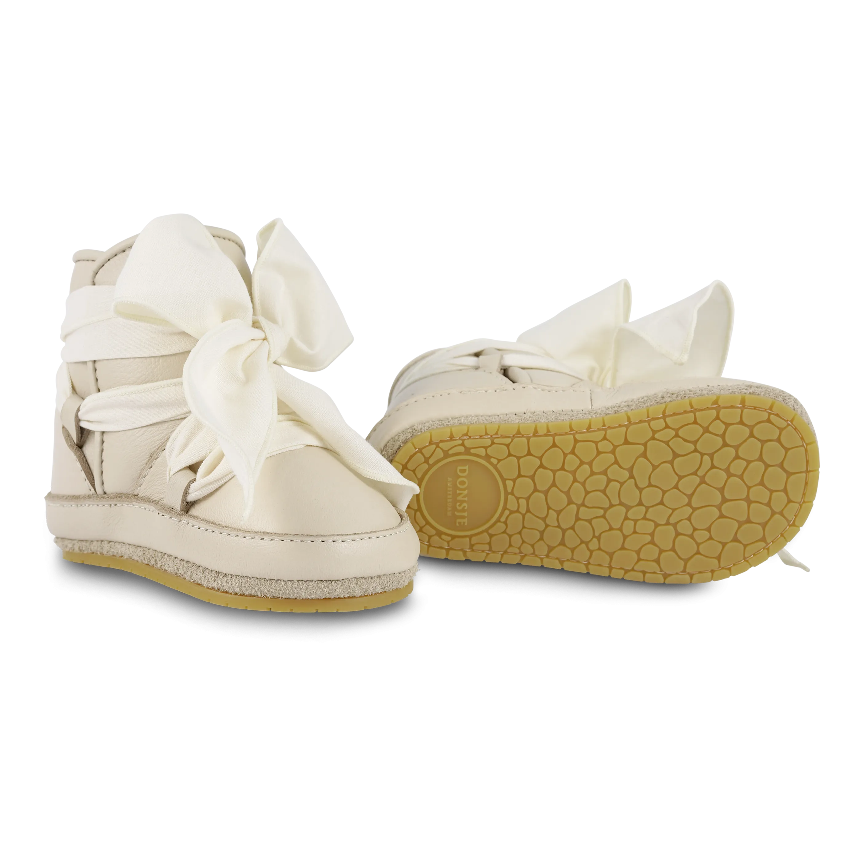Anouk Booties | Cream Leather