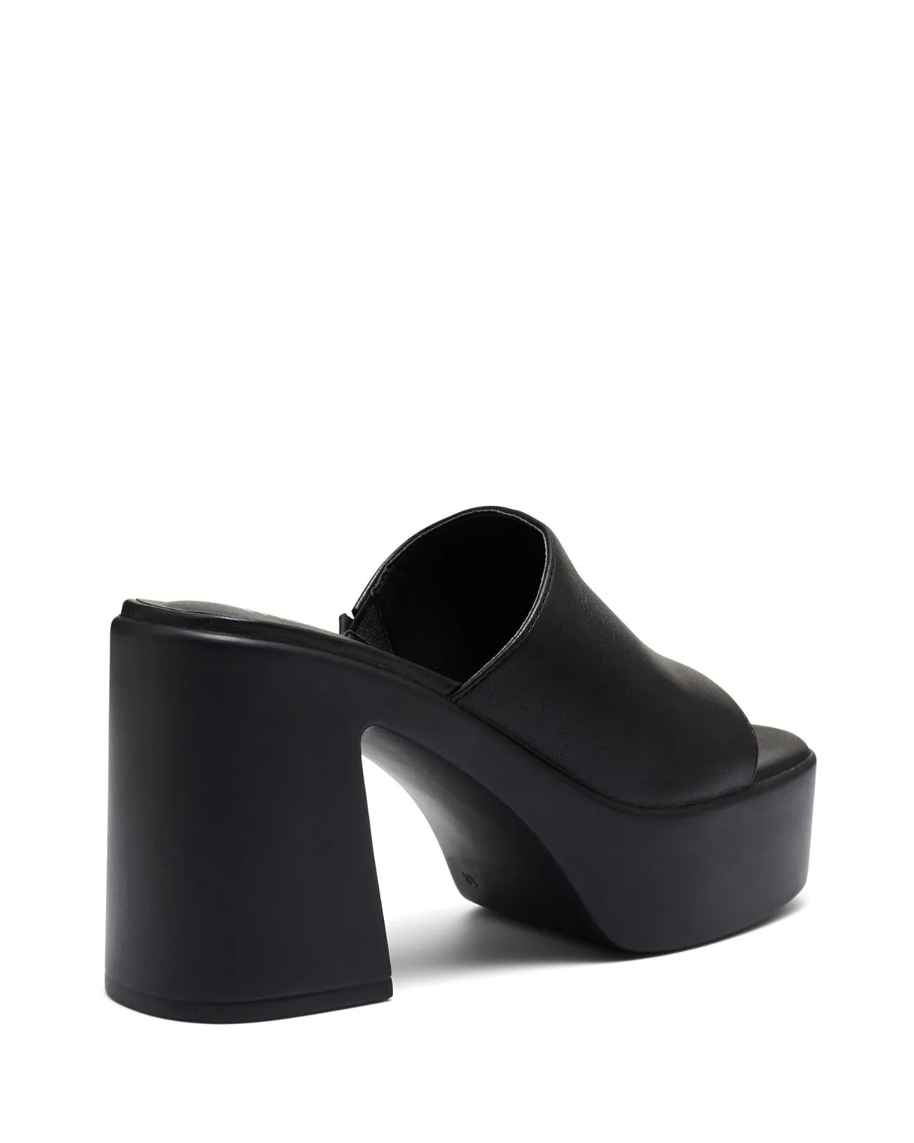 Devon Platform Heel Black