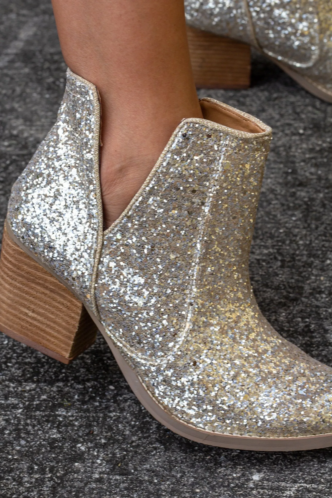 Fiera Gold Booties