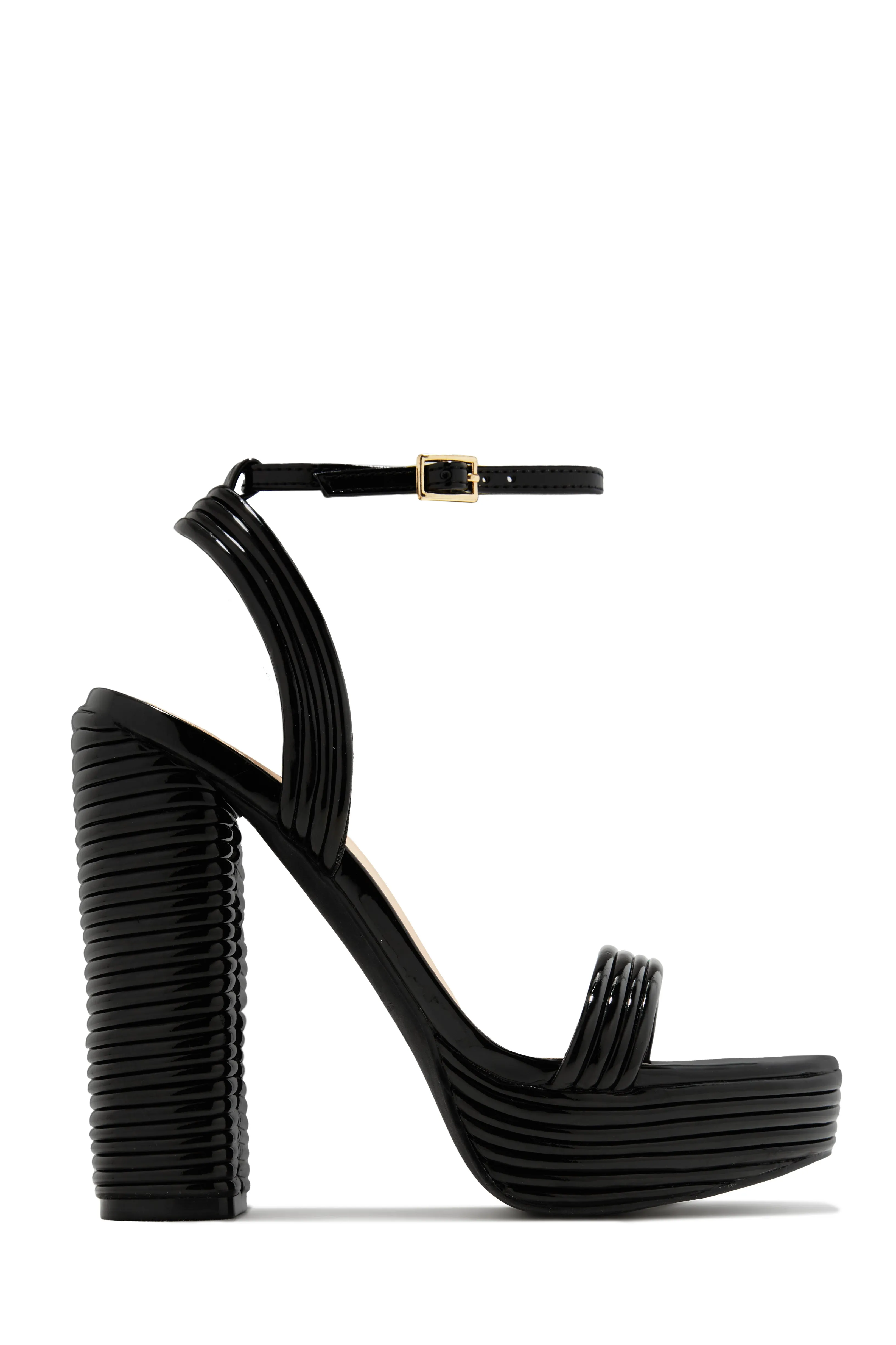 Jazzlyn Platform Block Heels - Rainbow