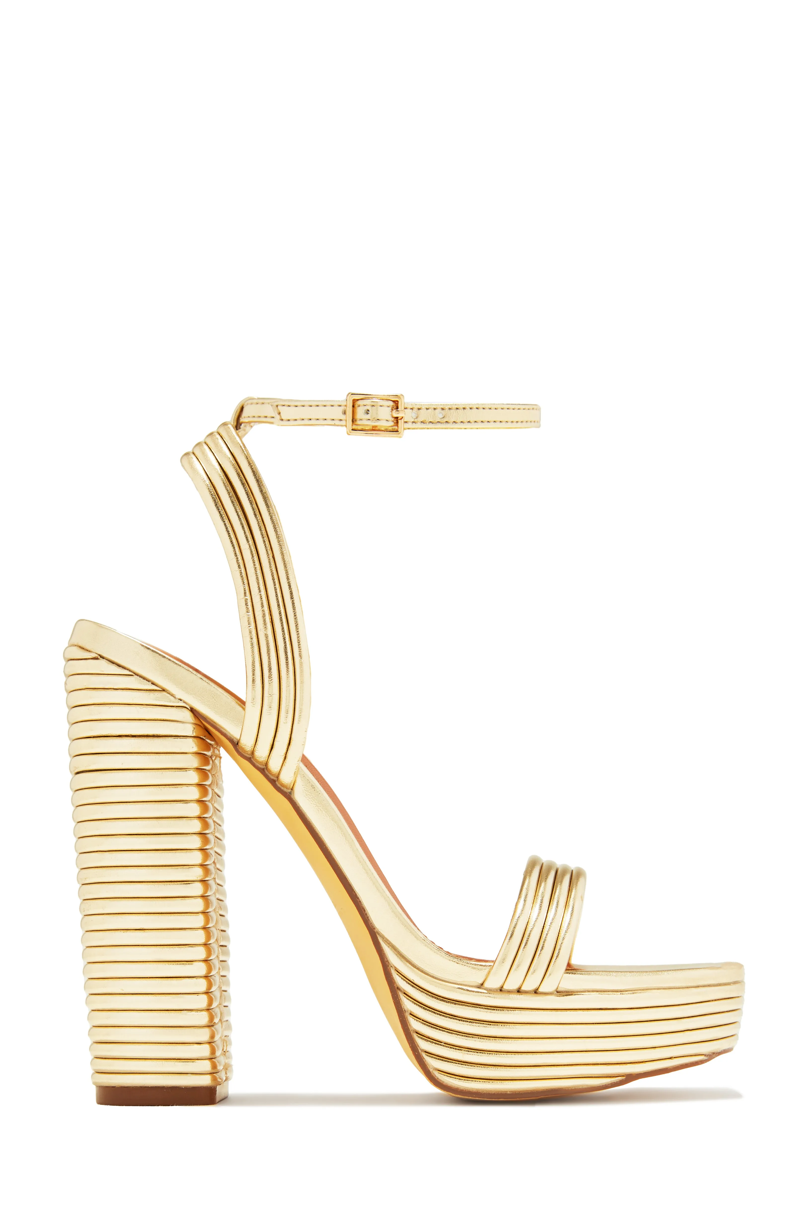 Jazzlyn Platform Block Heels - Rainbow