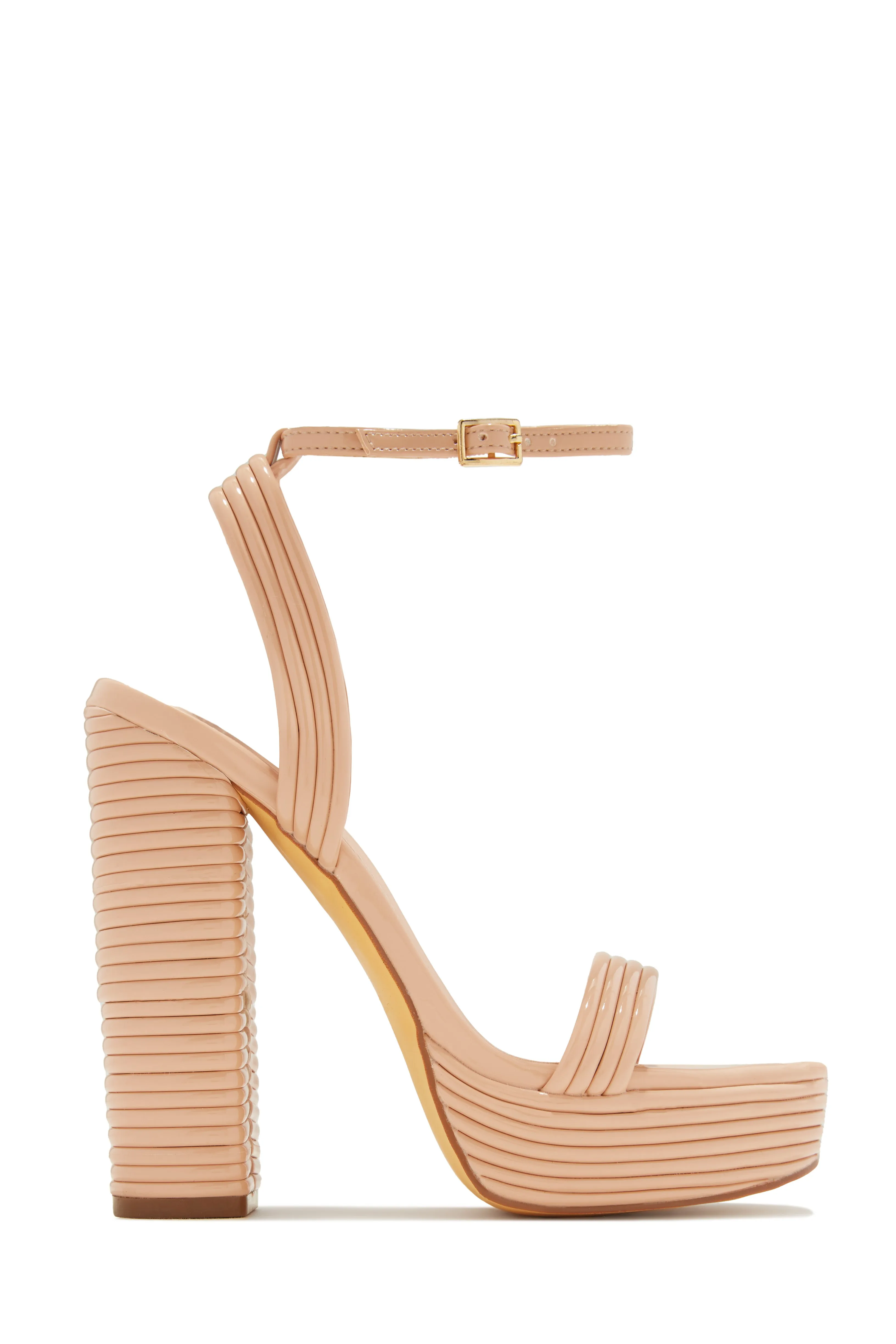 Jazzlyn Platform Block Heels - Rainbow