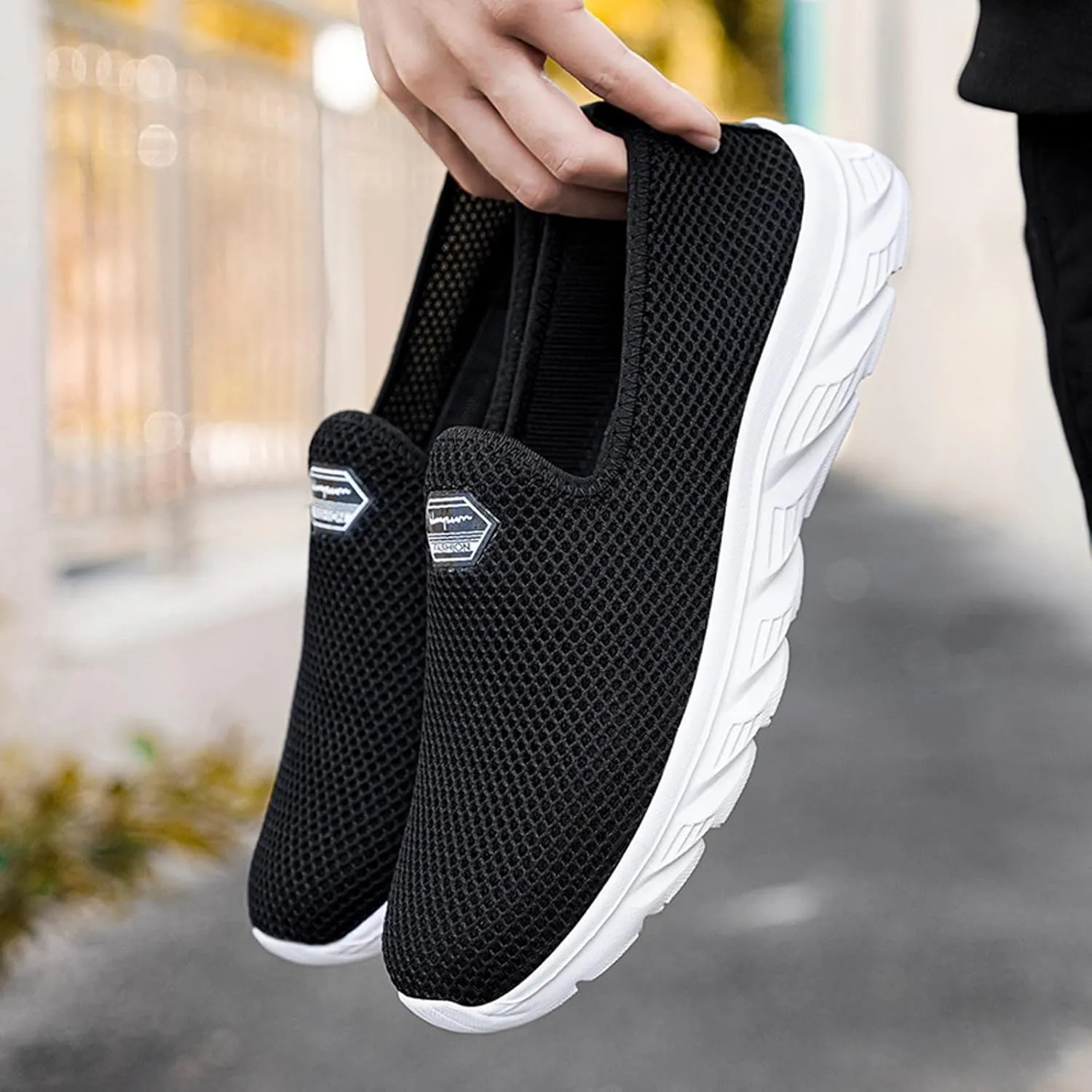 Non Slip Work Shoes Women Mesh Casual Work Shoes Dress Sneakers Men's Athletic Sneakers Lightweight Breathable Basketball Shoe Loafers Dress Shoe