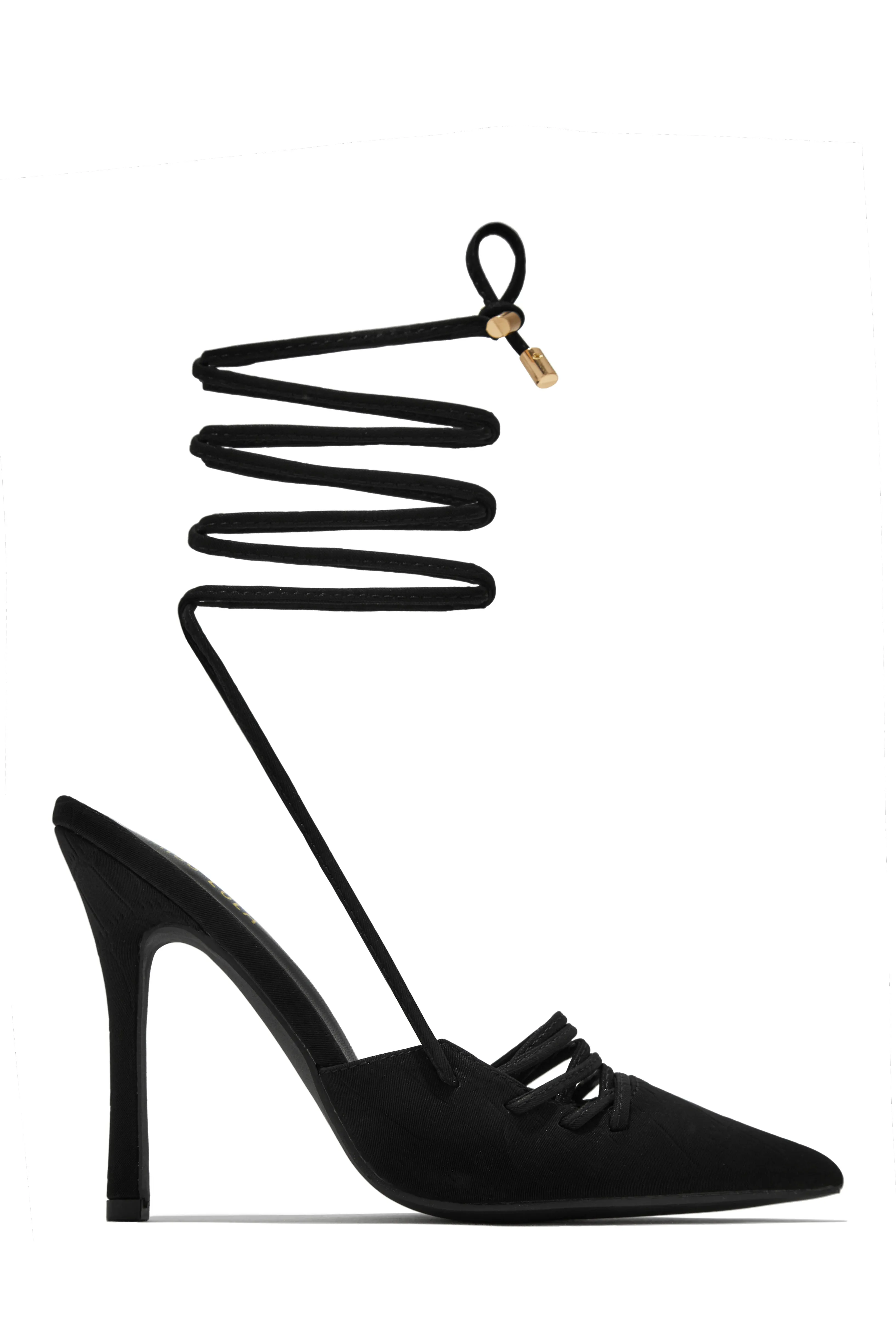 Simone Lace Up High Heel Pumps - Pink