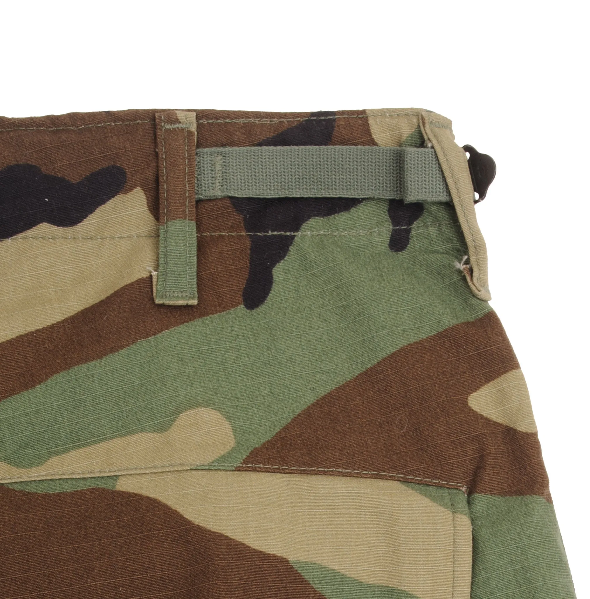 VINTAGE US ARMY WOODLAND CAMO COMBAT TROUSERS PANTS 2000 MEDIUM REG DEADSTOCK