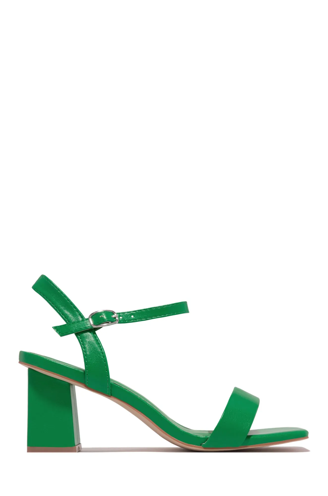 Violet Block Mid Heels - Gold