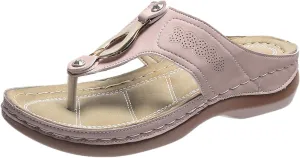 Womens Flip Flops Summer Dressy Wedge Sandals Orthopedic Platform Sandals Casual Comfortable Walking Shoes
