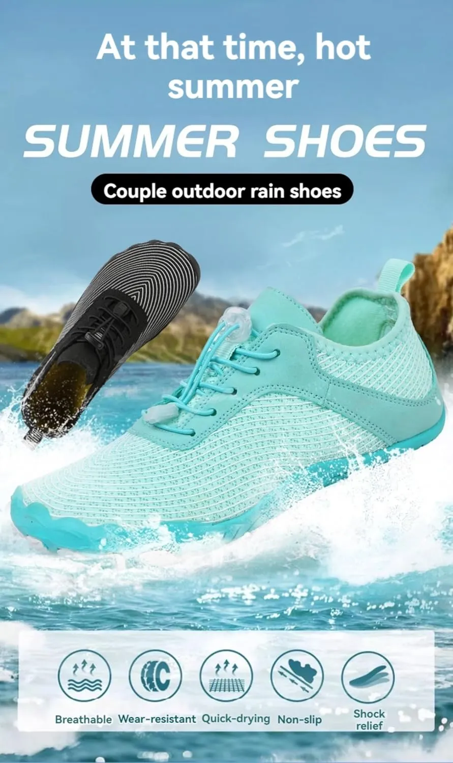 Womens Mens Barefoot Shoes Lightweight Quick Dry Water Shoes for Women Men Athletic Non Slip Hiking Shoes Comfort Breathable Wide Toe Box Water Shoes for Riding Climbing Kayaking Swimming Running