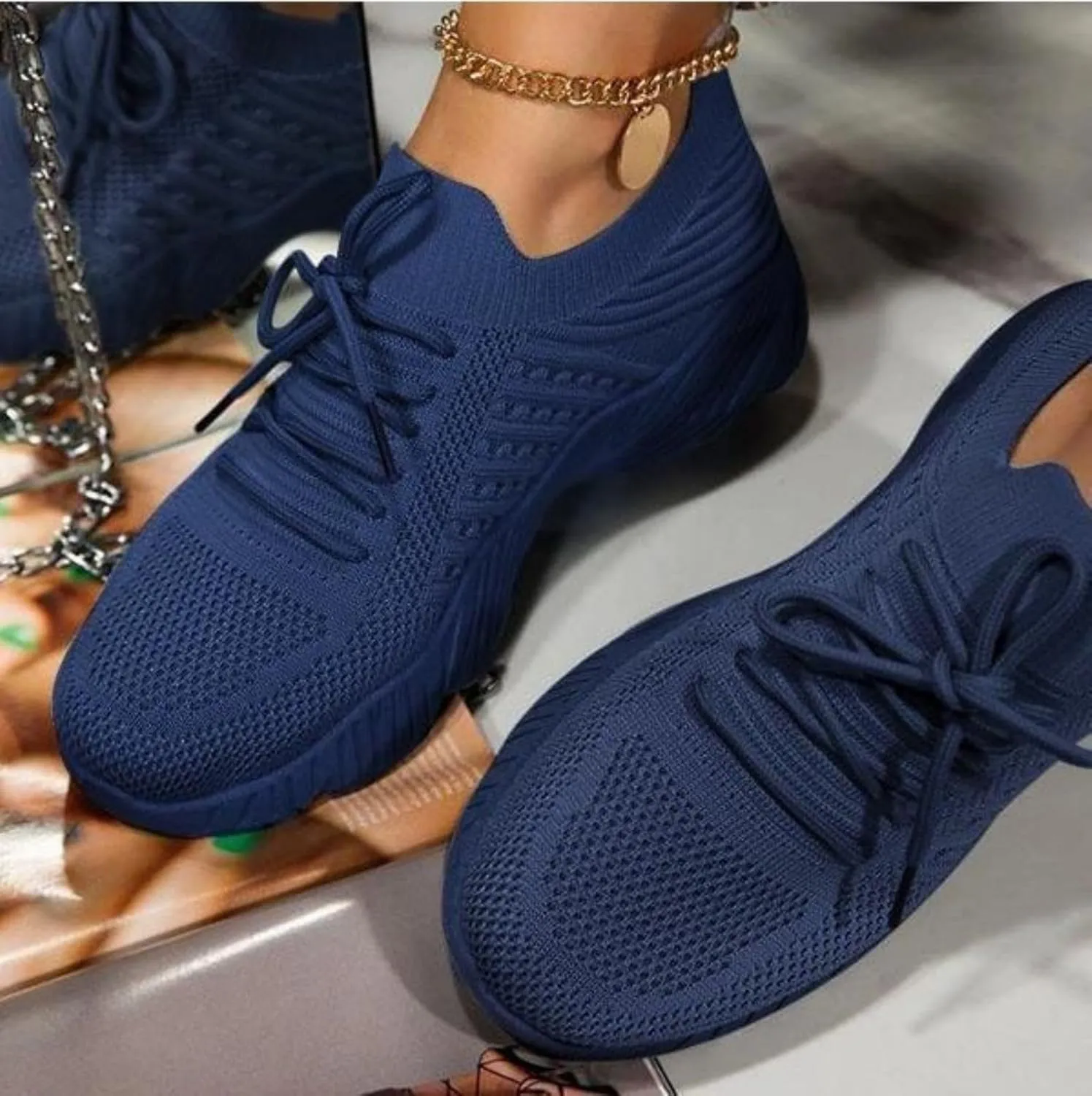 Womens Mens Walking Sneakers Casual Sports Tennis Shoes,Non Slip Wide Width Athletic Shoes Summer Outdoor Light Breathable Mesh Sneakers for Gym Jogging Running